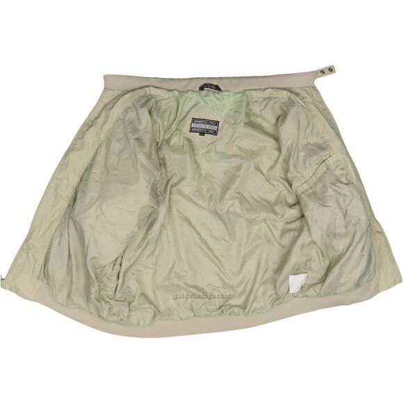 80s Vintage Members Only Retro Mod Bomber Brown Tan Windbreaker Jacket M - Picture 5 of 8